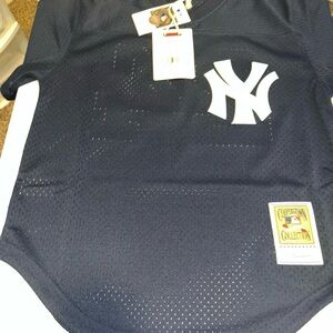 Mens Mitchell & Ness MLB BP JERSEY YANKEES 1986 RICKEY HENDERSON